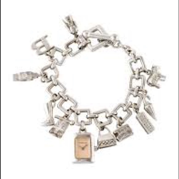 Burberry Jewelry - NWOT Sterling Silver Burberry Charm Bracelet